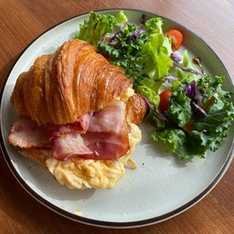 Bacon Croissant Breakfast