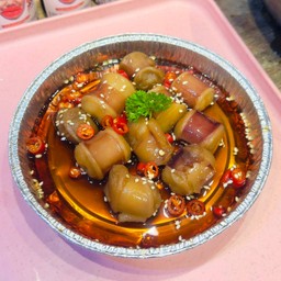 หนวดหมึกหั่น (จานเดียว)