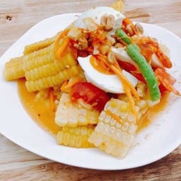 ตำข้าวโพดไข่เค็ม