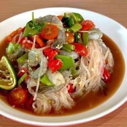 ตำเส้นเล็กกุ้งสด