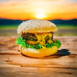 เบอร์เกอร์หมูซอสชีส