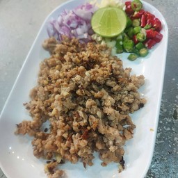 หมูสับผัดปลาอินทรี
