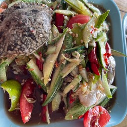 ตำแตงกุ้งสด