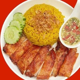 ข้าวหมกไก่อบถัง