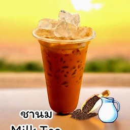 ชานม (น้ำแข็งแก้ว+ชานมใส่ถุง)