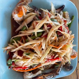 ตำปูม้ากุ้งสด