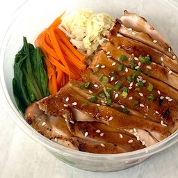 บะหมี่ผักอกไก่นุ่มเทริยากิ homemade ย่าง (โลว์แคล)