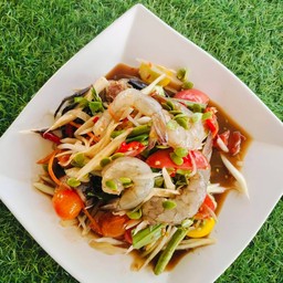 ตำกุ้งสด
