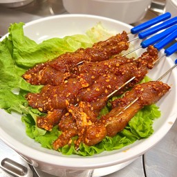 หมูหมักผงหมาล่า(1 ถาด)