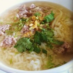 ข้าวต้มไก่สับ