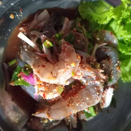 ลาบกุ้งสด