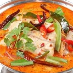 ต้มยำปลากระพงน้ำข้น