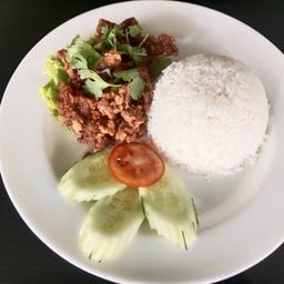 ข้าวเนื้อทอด