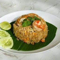 [อร่อยซ่ากับโค้ก] ข้าวผัดกุ้ง +  โค้ก ออริจินัล (ขวด)