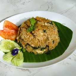 [อร่อยซ่ากับโค้ก] ข้าวผัดปลาสลิด +  โค้ก ออริจินัล (ขวด)