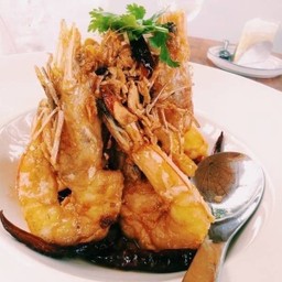 กุ้งทอดราดซอสมะขาม
