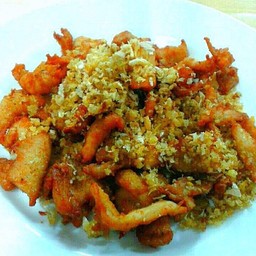 หมูทอดกระเทียม