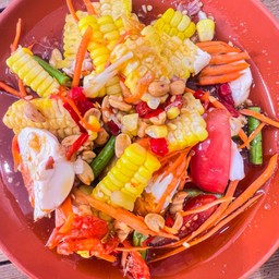 ตำข้าวโพดไข่เค็ม
