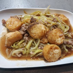 กุ่ยช่ายขาวเต้าหู้หมูสับ
