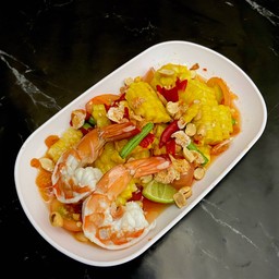 ตำไท ข้าวโพด กุ้งสุก