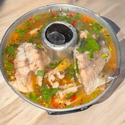 ต้มยำปลากระพงน้ำข้น/น้ำใส (ใชัปลาทั้งตัว)