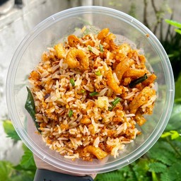 ข้าวผัดน้ำพริกหมูกระจก โคตรแซ่บ