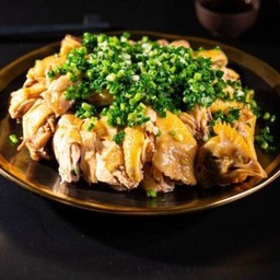 007  葱油鸡  ไก่นึ่งกระเทียมพริกไทย