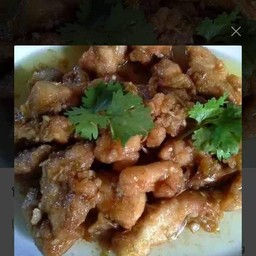 ข้าวราด ผัดกระเทียม