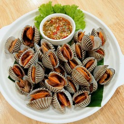 หอยแครงลวก