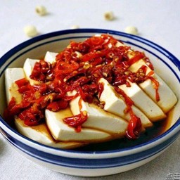 剁椒蒸豆腐 เต้าหู้นึ่งพริกสด