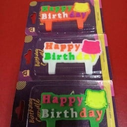 เทียน Happy Birthday 1 ชิ้น