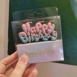 Happy birthday Candle ร้านจะสุ่มไปให้นะคะ มี2 สี(สีทองกับสีชมพูฟ้า)