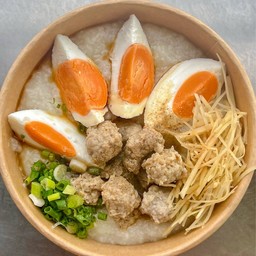 โจ๊ก ( หมู + ไข่เค็ม )  ราคา 45 บาท