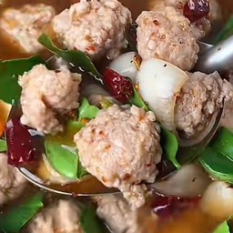 ต้มแซ่บหมูสับ อร่อยซีดสะกิดคนข้างๆ