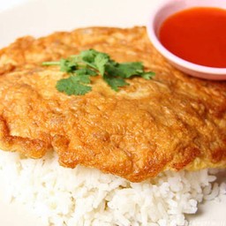 ข้าวไข่เจียว  (ไข่2ฟอง)