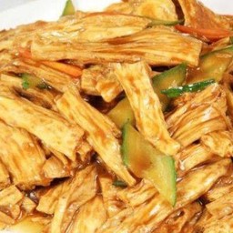 干锅鲜腐竹  ผัดฟองเต้าหู้