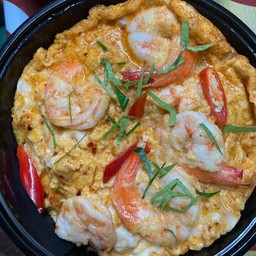 ข้าวไข่ข้นต้มยำกุ้งแซบๆ