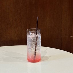 Bubble gum pink soda