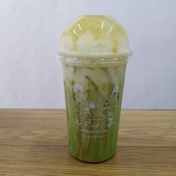 ชาเขียวนมสด (โมกาพอท หม้อต้ม) Green tea, fresh milk (mogapot, boiled pot) 鲜奶绿茶（煮锅）