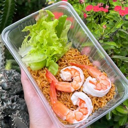 มาม่าคลุกต้มยำกุ้ง