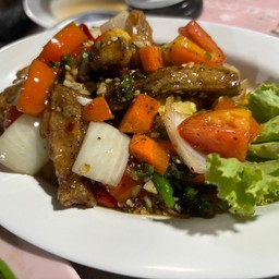 ปลาคลังผัดพริกไทดำ