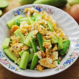 Stir Fried Cucumber With Egg
