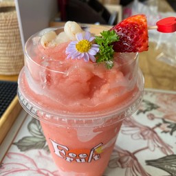 สตอเบอร์รี่ ลิ้นจี่ สมูทตี้