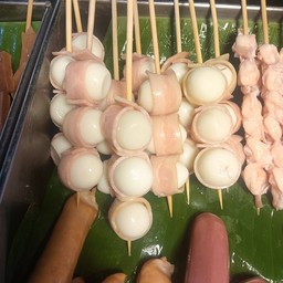 ไข่นกกระทาพันเบคอนหม่าล่า