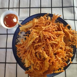 เห็ดเข็มทองทอด