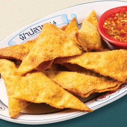 เกี๊ยวทอดหมูทอดฟ้าปลาทาน