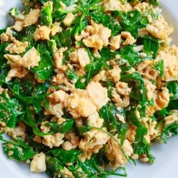 Stir Fried Sayate With Egg