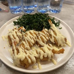 กุ้งกรอบซอสครีมมะนาว