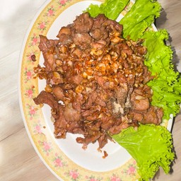 หมูทอดกระเทียม