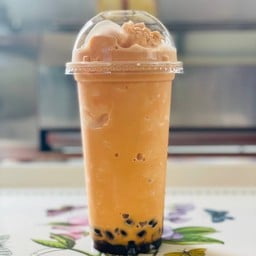 ชานมปั่น + บุกไข่มุก